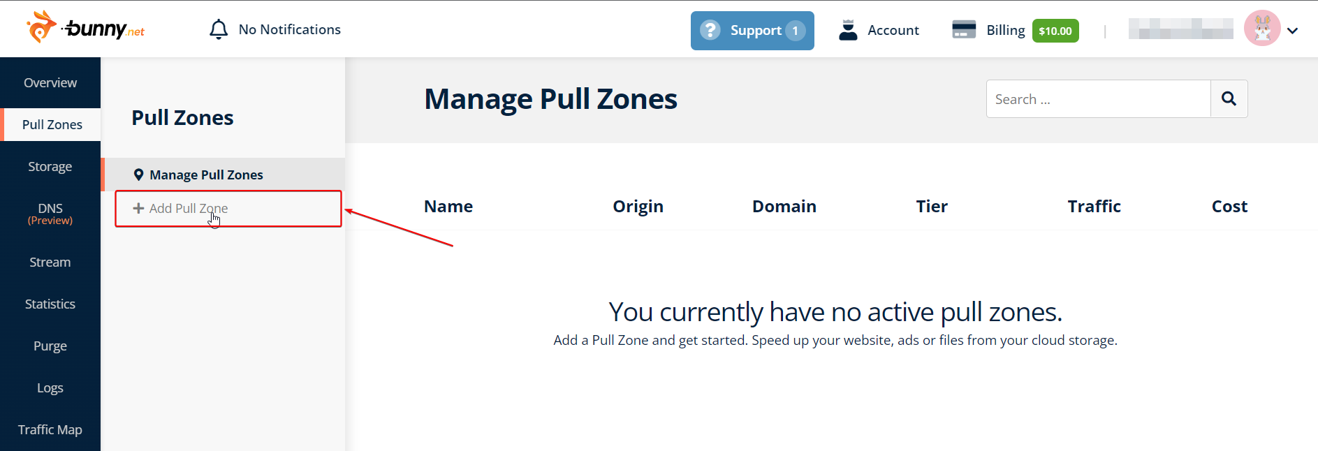 Bunny CDN Pull Zone Bunny CDN Pull Zone