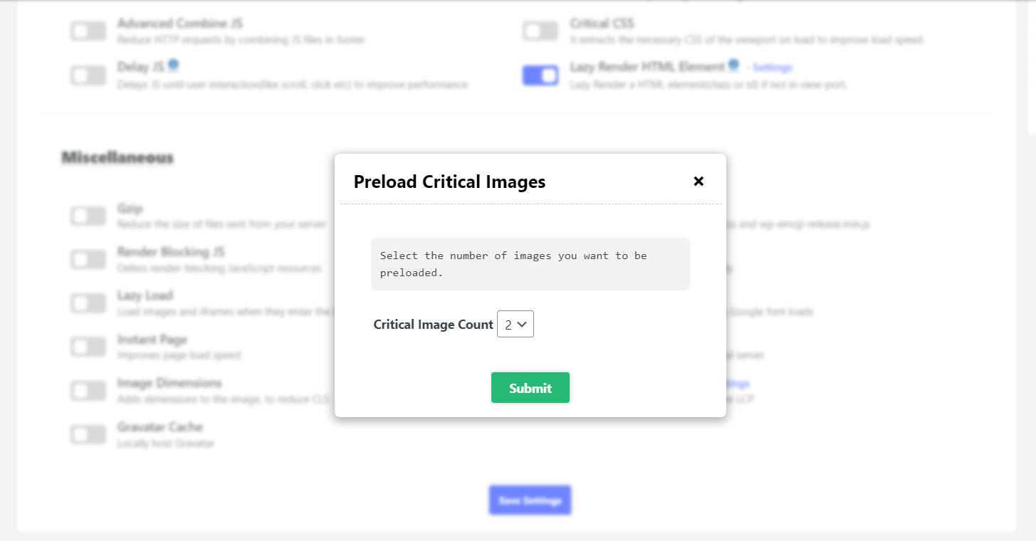 Critical Images Count Criticial Images Count